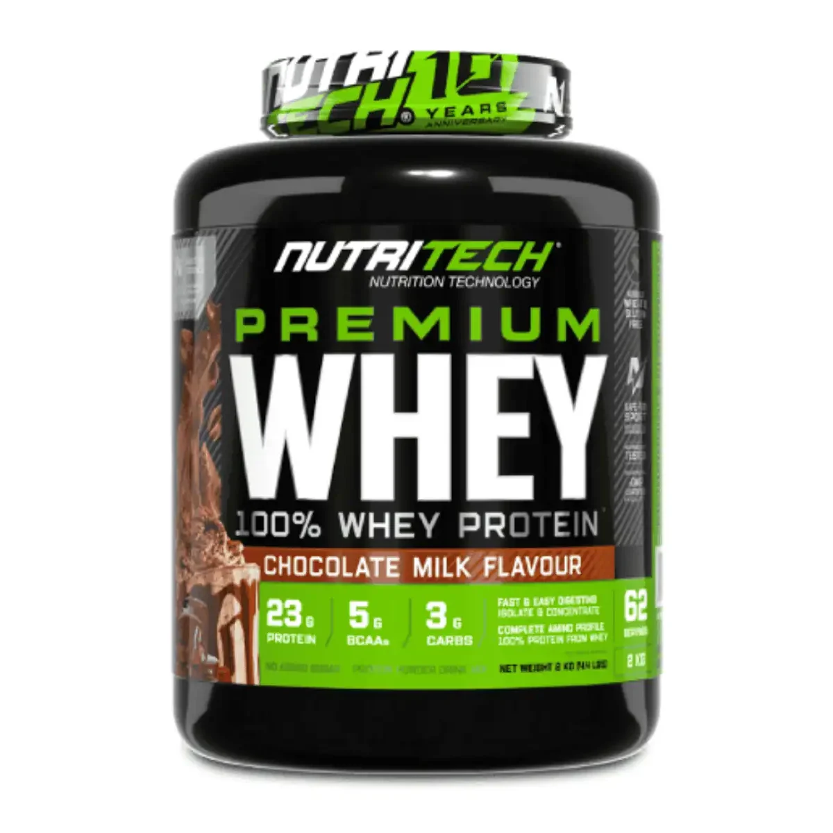 Nutritech Premium Whey Chocolate Milk Flavour 2kg – Authentic Whey Protein in Lebanon